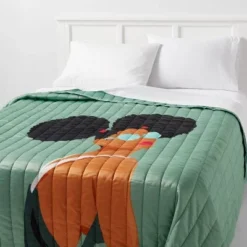 Diverse Artist Series Puffs Quilt Sage Green - Room Essentials™ -Outlet The Casa Gleam Store GUEST aa5974bf 9b5e 49e3 b52a a1882f5469c5