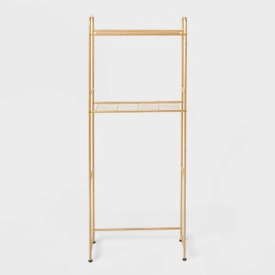 Over The Toilet Storage Metallic Gold - Room Essentials™ 4 Over The Toilet Storage Metallic Gold - Room Essentials™ - Image 2