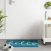 1'6"x2'6" Blue Hello Cursive Doormat - Room Essentials™ -Outlet The Casa Gleam Store GUEST b11a46b3 edef 48d0 bfdb 334fa8a6c86a