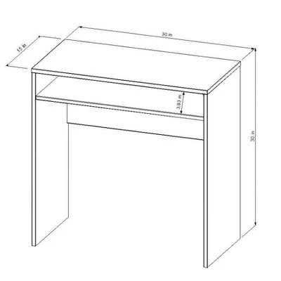 Compact Desk White - Room Essentials™ 5 Compact Desk White - Room Essentials™ - Image 3