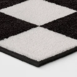 4'x5'5" Washable Small Checker Accent Rug Charcoal and Ivory - Room Essentials™ 6 4'x5'5" Washable Small Checker Accent Rug Charcoal and Ivory - Room Essentials™ -Outlet The Casa Gleam Store GUEST b567be14 9e54 484f a735 6e2124e95074