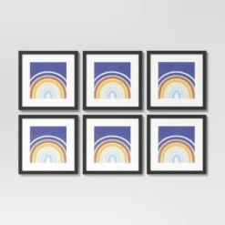 (Set of 6) 11" x 11" Matted to 8" x 8" Frame Set - Room Essentials™ Brown -Outlet The Casa Gleam Store GUEST b7d39f93 8658 4b32 b70c faf0c2756d7f