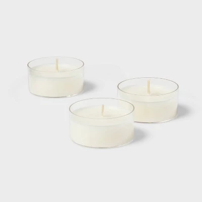 1" 12pk Unscented Jumbo Tealight Candles White - Room Essentials™ 4 1" 12pk Unscented Jumbo Tealight Candles White - Room Essentials™ - Image 2