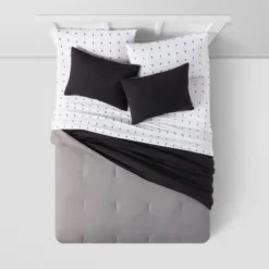 Solid Microfiber Reversible Comforter & Sheets Set - Room Essentials™ Blue/navy 11 Solid Microfiber Reversible Comforter & Sheets Set - Room Essentials™ Blue/navy -Outlet The Casa Gleam Store GUEST bf3410ea 018d 419f 9980 f6ba74be4f97