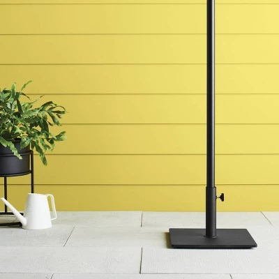 25lb Steel Square Outdoor Patio Market Umbrella Base Black - Room Essentials™ 3 25lb Steel Square Outdoor Patio Market Umbrella Base Black - Room Essentials™