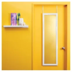 14.8" x 50.7" Over the Door Mirror - Room Essentials™ White -Outlet The Casa Gleam Store GUEST c96db210 f82b 4652 a5ec 32bb217b3033