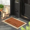1'4"x2'4" Welcome Grid Rectangular Outdoor Door Mat Black - Room Essentials™ -Outlet The Casa Gleam Store GUEST ca8a39f3 b0f1 4a51 967b 1023df3dee8f