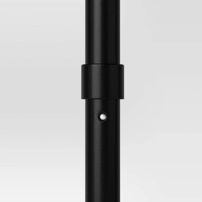 6' Round Outdoor Patio Market Umbrella with Black Pole - Room Essentials™ 6 6' Round Outdoor Patio Market Umbrella with Black Pole - Room Essentials™ - Image 4