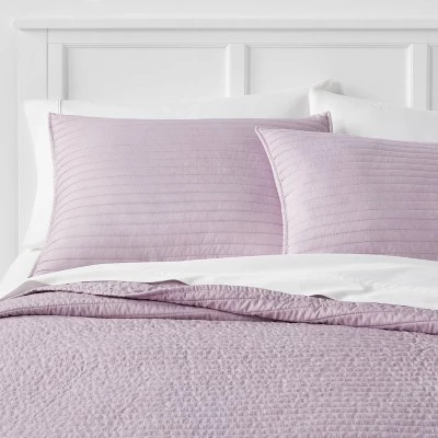 Standard Garment Washed Microfiber Quilt Sham - Room Essentials™ White 3 Standard Garment Washed Microfiber Quilt Sham - Room Essentials™ White