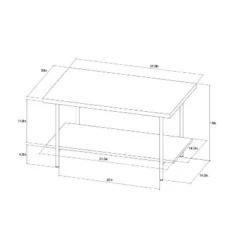 Wood and Metal Coffee Table - Room Essentials™ Espresso 12 Wood and Metal Coffee Table - Room Essentials™ Espresso -Outlet The Casa Gleam Store GUEST d2c1833c f054 4bb0 bddc 59ff651315c3