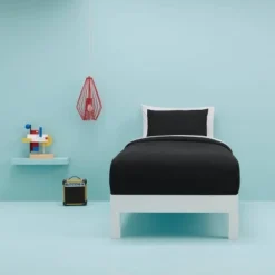 Easy-Care Duvet Cover & Sham Set - Room Essentials™ Black 13 Easy-Care Duvet Cover & Sham Set - Room Essentials™ Black -Outlet The Casa Gleam Store GUEST d73da506 5e01 45f9 9e53 8c5f61ac3bd7