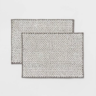 2pk 17"x24" Rug Set - Room Essentials™ Gray 7 2pk 17"x24" Rug Set - Room Essentials™ Gray - Image 5