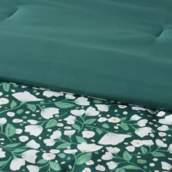Floral Printed Microfiber Reversible Comforter & Sheets Set Dark Green - Room Essentials™ 12 Floral Printed Microfiber Reversible Comforter & Sheets Set Dark Green - Room Essentials™ -Outlet The Casa Gleam Store GUEST df79204e d53f 4796 9fc1 6fecf011d658