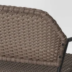 Steel & Wicker Outdoor Patio Garden Bench Light Brown - Room Essentials™ -Outlet The Casa Gleam Store GUEST e05f030f af6e 4e4d bacd 2d8847e579ff