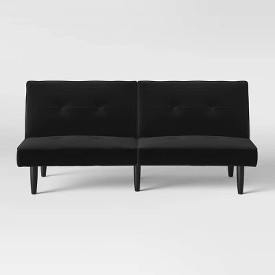 Futon Sofa Black - Room Essentials™ 4 Futon Sofa Black - Room Essentials™ - Image 2