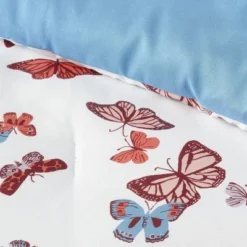 Butterfly Print Microfiber Decorative Bed Set with Throw Blue/Red/White - Room Essentials™ 12 Butterfly Print Microfiber Decorative Bed Set with Throw Blue/Red/White - Room Essentials™ -Outlet The Casa Gleam Store GUEST e5e4b6cc 1806 41ef 8aa1 1eb079de34ef