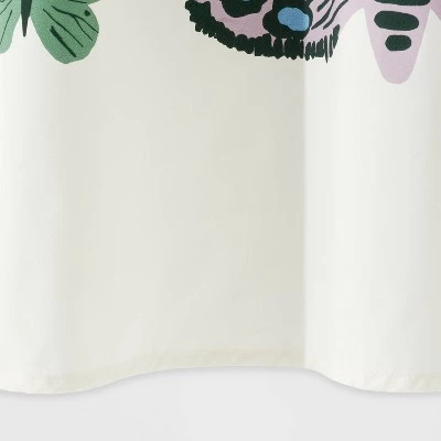 72"x72" Butterfly Microfiber Shower Curtain - Room Essentials™ 5 72"x72" Butterfly Microfiber Shower Curtain - Room Essentials™ - Image 3