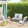 2pc Metal Mesh Outdoor Patio Chairs with Double Cushions, Club Chairs Black - Room Essentials™ 2 2pc Metal Mesh Outdoor Patio Chairs with Double Cushions, Club Chairs Black - Room Essentials™ -Outlet The Casa Gleam Store GUEST f2118b48 e7ef 44e2 9364 01d55a650608