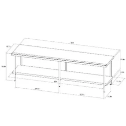 Wood and Metal TV Stand for TVs up to 60" - Room Essentials™ Black 11 Wood and Metal TV Stand for TVs up to 60" - Room Essentials™ Black -Outlet The Casa Gleam Store GUEST f2ab031b ee97 4ed0 a48d 1bc0bae2773f