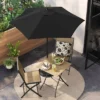 6' Round Outdoor Patio Market Umbrella with Black Pole - Room Essentials™ -Outlet The Casa Gleam Store GUEST f46b7fea 1bb7 4b06 80aa 1401679891e7