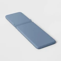 78"x22" Outdoor Chaise Lounge Cushion Quilted Blue - Room Essentials™ -Outlet The Casa Gleam Store GUEST f6e92c6a 58fb 46c5 8ad1 45a485245d12