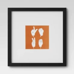 Set of 9 Gallery Frame Set 10" x 10" Matted to 5" x 5" Black - Room Essentials™ -Outlet The Casa Gleam Store GUEST f789d878 5fd4 4ad1 974a e96f082d197a