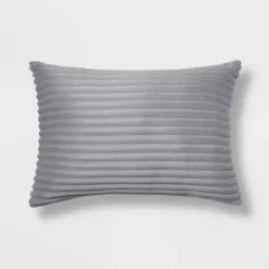 Oblong Cut Plush Decorative Throw Pillow - Room Essentials™ Gray 11 Oblong Cut Plush Decorative Throw Pillow - Room Essentials™ Gray -Outlet The Casa Gleam Store GUEST f83efcba 05fa 4413 8b0d 74b8c3b05678