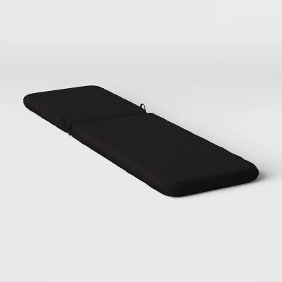 78"x22" Outdoor Chaise Lounge Cushion - Room Essentials™ Tan 5 78"x22" Outdoor Chaise Lounge Cushion - Room Essentials™ Tan - Image 3